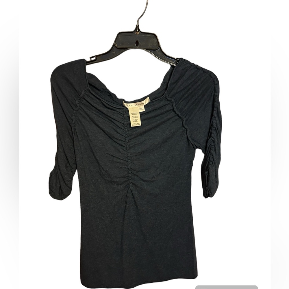 Max Studio blue blouse